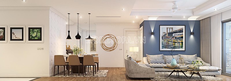 ghế sofa góc nỉ đẹp, cao cấp